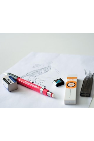 Tombow Sh-300 Grip Mekanik Kurşun Kalem, 0,5mm, Koyu Yeşil Genel