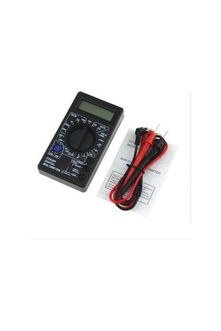 Dijital Multimetre Avometre Voltmetre Ampermetre Ohm Direnç Ölçer Test Cihazı Ölçü Aleti
