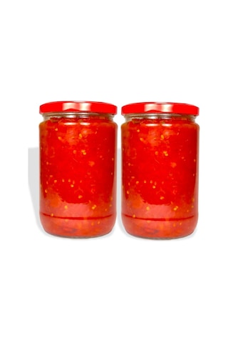 Ev Yapımı Domates Sosu / Menemen Sosu 650 Gr - 2 Adet (Cam Kavano