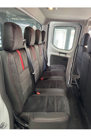 Ford Transit Çift Kabin 6+1 2015-2025 Arası Uyumlu Model-oto Koltuk Kılıfı