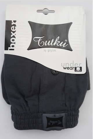 Tutku Erkek Boxer 4'lü Paket Siyah-füme-lacivert-gri Asorti