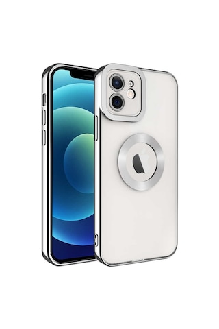 iPhone 11 Uyumlu Kamera Korumalı Logo Gösteren Omega Kılıf-gümüş Gümüş Gümüş