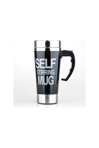 Reedark Otomatik Karıştırıcı Çelik Kupa, Kahve/süt İçin Akıllı Elektronik Kadeh, 500ml, Siyah, Promosyon si Diğer