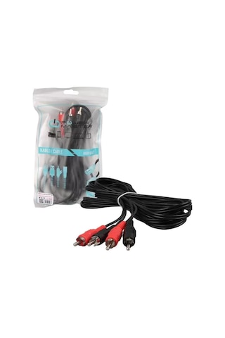 Sh Powermaster Pm-428 Siyah 5 Metre 2 Rca + 2 Rca Kablo Najmaddin