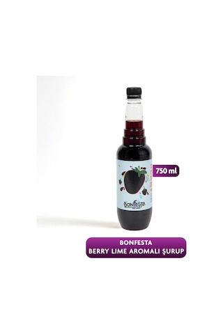 Bonfesta Berry Lime Aromalı Kahve ve Kokteyl Şurubu 750 ML