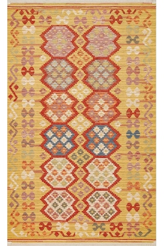 Hoom Rugs Vagrant Vgt 03 Red Yıkanabilir Çift Taraflı Otantik Halı