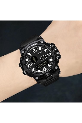 Çok Fonksiyonlu Açık Spor Saat Şık Tasarım Dayanıklı Kayış Koşu İzle Erkek Kadın Öğrenci Aksesuarları