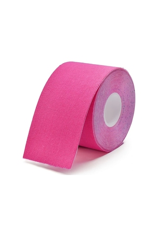 Elmpaly Pembe Spor Kinesiyoloji Bant 5cm X 500cm Kas Eklem Desteği Jimnastik Koşu Pembe
