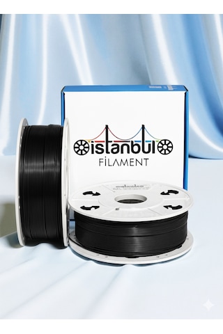 İstanbul Filament 3d Baskı Asa Filament Siyah Renk 1 Kg Ø 1,75mm 0,05 Mm Bambu Lab Uyumludur 1.75mm
