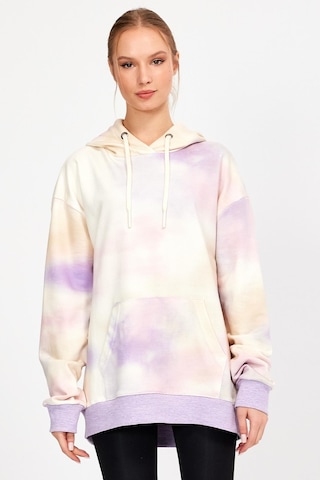 Alexander Gardi Alexandergardı Batik Desenli Kapüşonlu Oversize Sweatshirt Un-757a07 001