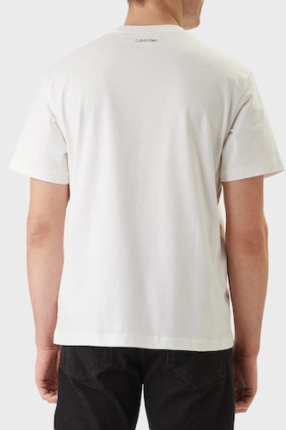 Calvin Klein Erkek T Shirt Lv04rf822g Yaf Beyaz Beyaz