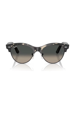 Ray-Ban Rb 2341 143371 54 Clubmaster Way Unisex Oval Gri Kırçıllı Kombine Güneş Gözlüğü Gri