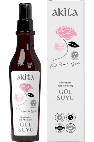 Akita Doğal Yağı Alınmamış Gül Suyu 250 ML