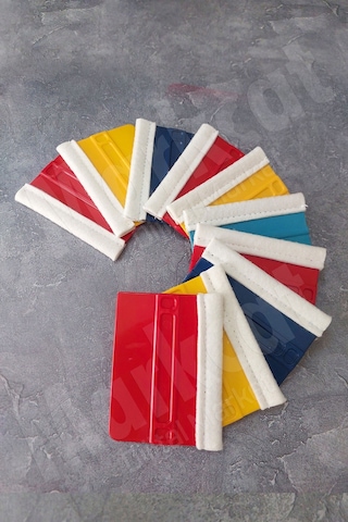 Keçeli Ragle 10 Adet Folyo & Cam Filmi Yapıştırma Aparatı