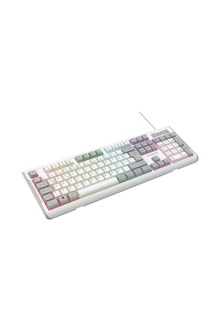 Everest Kb-74 Beyaz/gri Usb Rainbow Aydınlatmalı Q Membrane