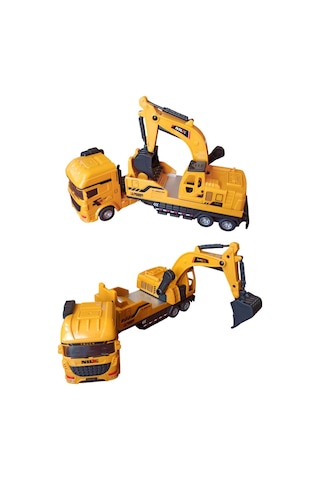 Sürtmeli Oyuncak Kamyon Kepçe - 26 Cm