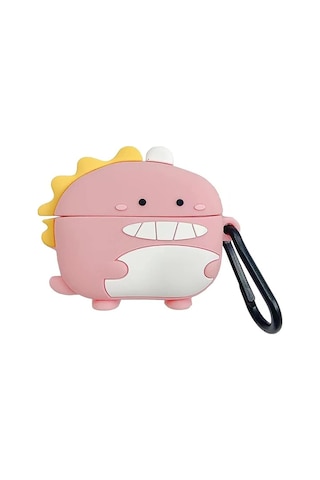 Microsonic Samsung Galaxy Uyumlu Buds 3 Pro Kılıf Cartoon Figürlü Silikon Crtn-fgr-ct-dnzr-pmb Pembe - Sarı