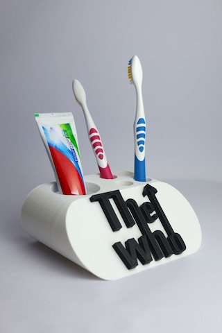 The Who - Dekoratif Diş Fırçalık Beyaz