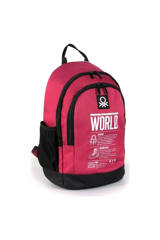 United Colors Of Benetton 03834 Bordo Unisex Sırt Çantası Bordo