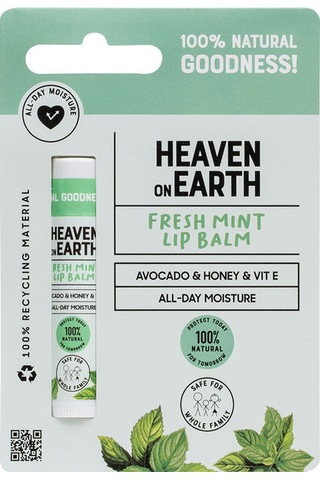 Heaven On Earth %100 Doğal Ve Organik İçerikli Lip Balm 5 Gr - Fresh Mint
