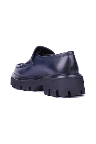 Shoetyle - Lacivert Hakiki Deri Erkek Loafer 115-k622-1438 Lacivert