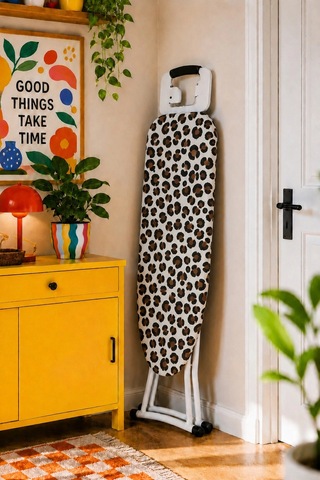 Pionny Keçeli Ütü Masası Kılıfı - 55x140 Cm - Leopar Çok Renkli
