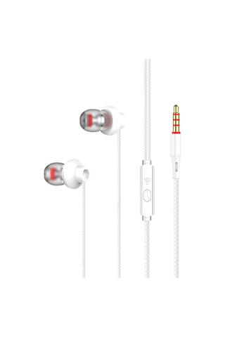 Teltree X31 Beyaz Kablolu Kulaklık - 3.5mm Mikrofonlu Oyun/karaoke, Ios/android Uyumlu, Konforlu Silikon Uçlar, Mükemmel Ses Kalitesi