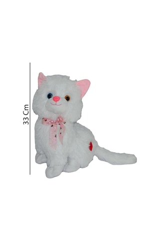 Peluş Kedi 33cm Halley Çok Renkli