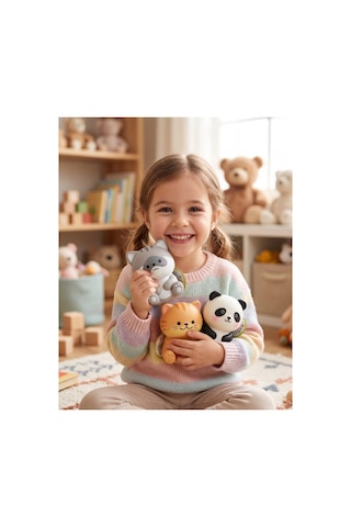 Sevimli Hayvan Figürlü Yumuşak Squishy Stres Oyuncağı Köpük Form Sıkılabilir Duyusal Oyuncak 8x7 Cm 1 Adet