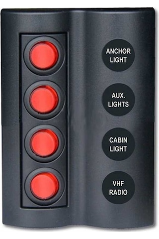 Bfy Marin Sigortali Switch Panel Tip:4 Anahtarlı
