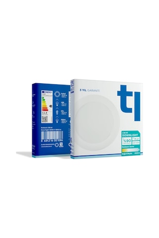 Redeem C18w Downlight, Titreşimsiz, Göz Konforu, 1608 Lümen, Soğuk Beyaz, 6500 Kelvin Diğer