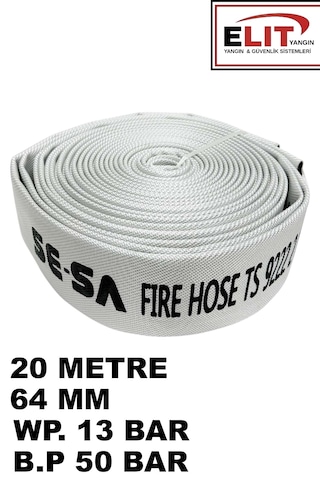Yangın Hortumu 20 Metre Wp. 13 Bar B.p 50 Bar 64 Mm 2025 Üretim