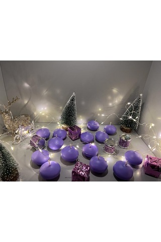 İv Candles 12 Li Açık Lila Suda Yüzen Mum