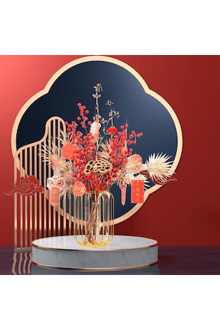 Suntek Oturma Odası Tatil Dekorasyonu Için Çiçek Sepeti 60cm