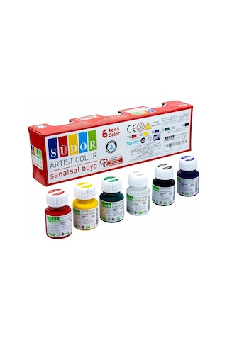 Südor Kumaş Boya 6 Lı Set 25Ml Çok Renkli