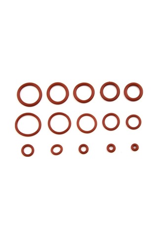 Pazly 225 Adet Kırmızı Silikon O-ring Seti - Metrik Vmq Conta Kiti