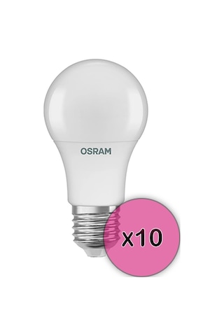 Osram 8,5 W 806 Lümen 2700k Sarı Işıklı Led Ampul 10'lu Paket