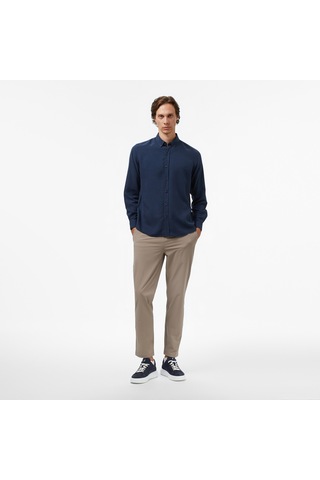 Nautica Erkek Lacivert Classic Fit Gömlek Düz W57232t Lacivert