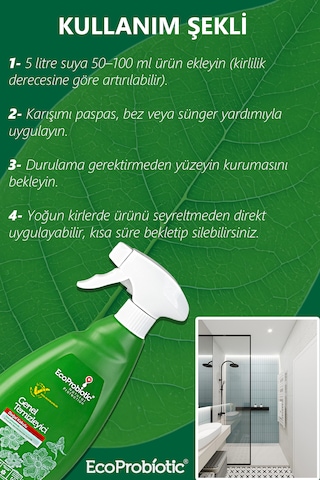 Organik Genel Amaçlı Yüzey Temizleyici 500 Ml Doğal Ve Etkili Temizlik Tekli