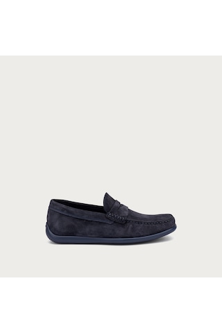 Oxford / Klasik Erkek 14b2 Frau Castoro Leather Blu Mavi