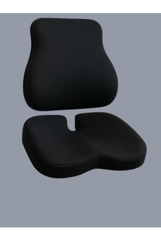 Yeni Nesil Visco Ortopedik Ergonomik Kaymaz Taban Terlemez Sırtlık Ve Minder Rahat Oturuş Minder Ve Sırtlık 2li Set 1