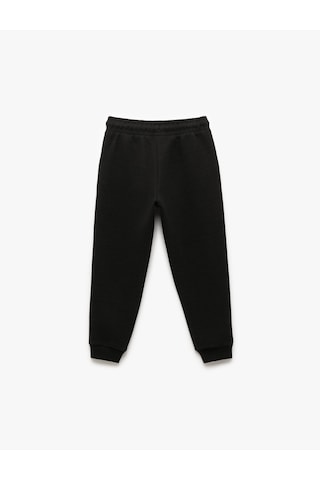 Koton Beli Lastikli Cep Detaylı Jogger Eşofman Altı Siyah 7wkb40026tk
