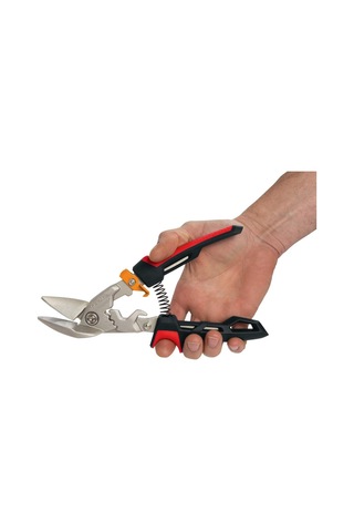 Fiskars 1027211 Powergear Metal Levha Makası -Offset Sol Kesim