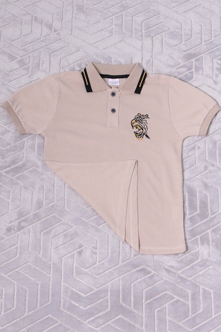 Hçm Erkek Çocuk Tshirt Polo Yaka A7 Bej
