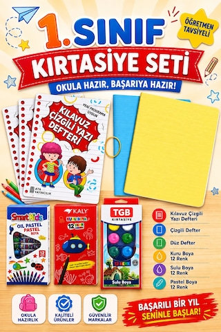 1. Sınıf Kırtasiye Seti 3