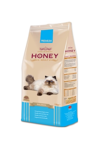 Honey Somonlu Yetişkin Kedi Maması 15 KG