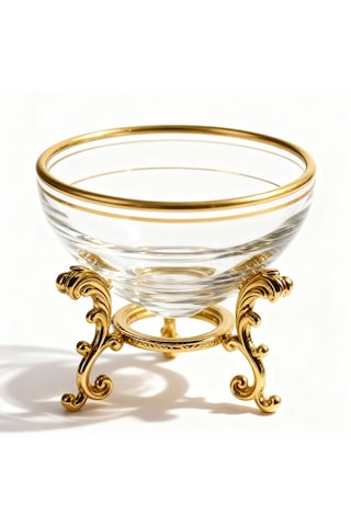 6 Lı Lüks Kahve Yanı Mini Lokumluk & Şekerlik & Reçellik Seti Altın