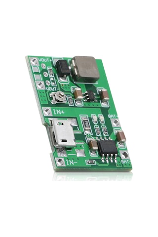 Shineyee 4.5-8v Girişli 4.3-27v Çıkışlı 2a Akımlı 18650 Li-pil Şarj Ve Boost Entegre Modül Micro Bağlantı