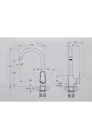 Eczacıbaşı Punto+ 301 Eviye Bataryası A43748 Krom
