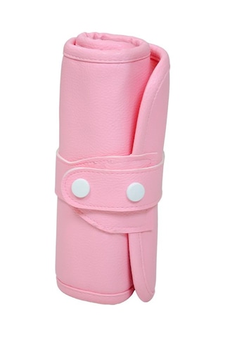 Yuga Suni Deri 36 Gözlü Rulo Kalemlik Pembe Pembe